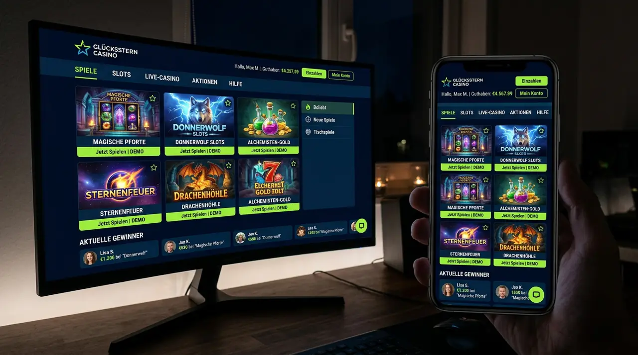 Nahtloses Gaming auf allen mobilen Endgeräten · Cazeus